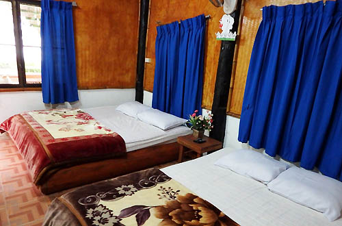 Stream side bungalow at Doi Inthanon National Park Thailand