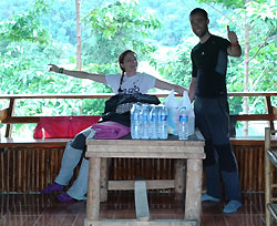 At our bungalow at Doi Inthanon National Park Thailand