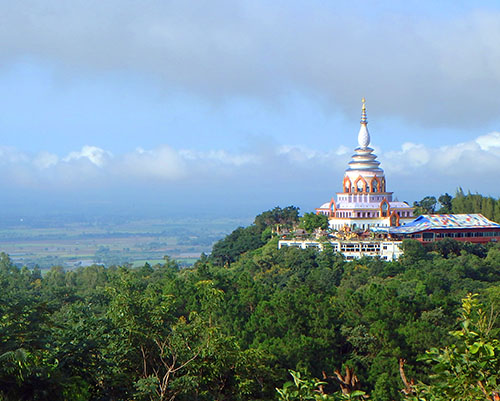 Crystal pagoda Thaton Thailand