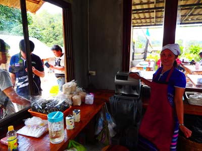 Coffee and waffle shop at Doi Inthanon National Park