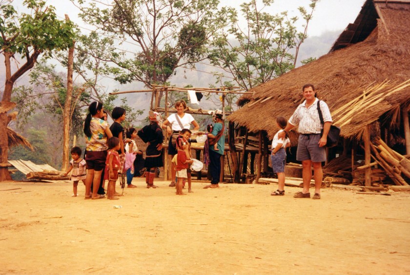 family at village